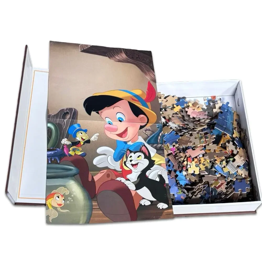 Disney Parks Classics Storybook 4 Puzzle Set Alice Peter Pan Dumbo Pinocchio